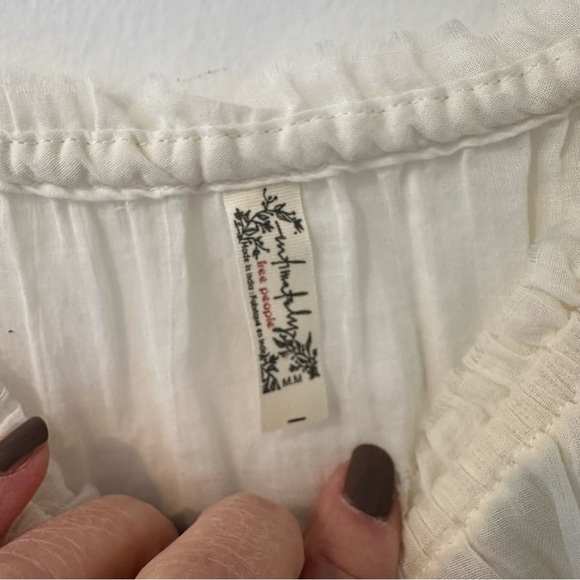 Free people cream bohemian body suit size medium new without tags - Picture 11 of 14